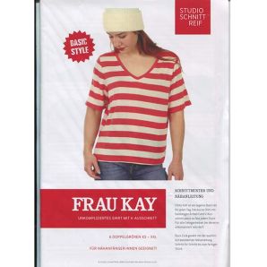 Studio Schnittreif - T-Shirt mit V-Ausschnitt Frau Kay