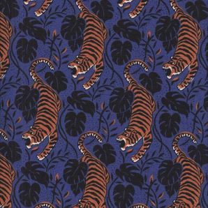 Reststück Stylish Pop Tiger - Violett